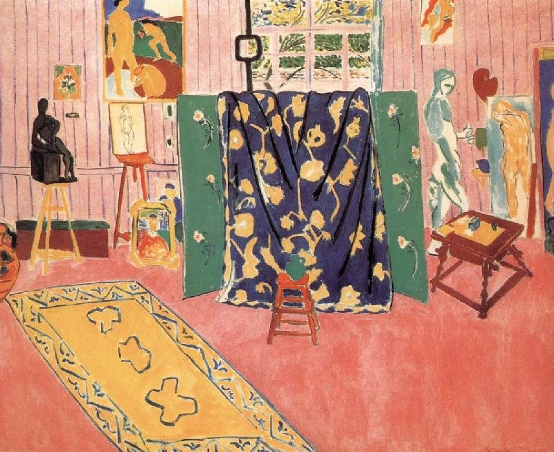 Henri Matisse Pink studio oil painting image